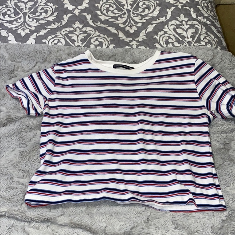 Brandy Melville striped crop T-shirt